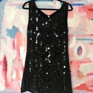 Free People Black Sequin Minidress (new with tags)